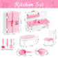 10 Pieces Mini Kitchen Set Dollhouse Kitchen Miniature Kitchen Set Doll Mini Kitchen For Kids Doll House Furniture And Accessories Set Mini Dollhouse Furniture 1 12 Scale