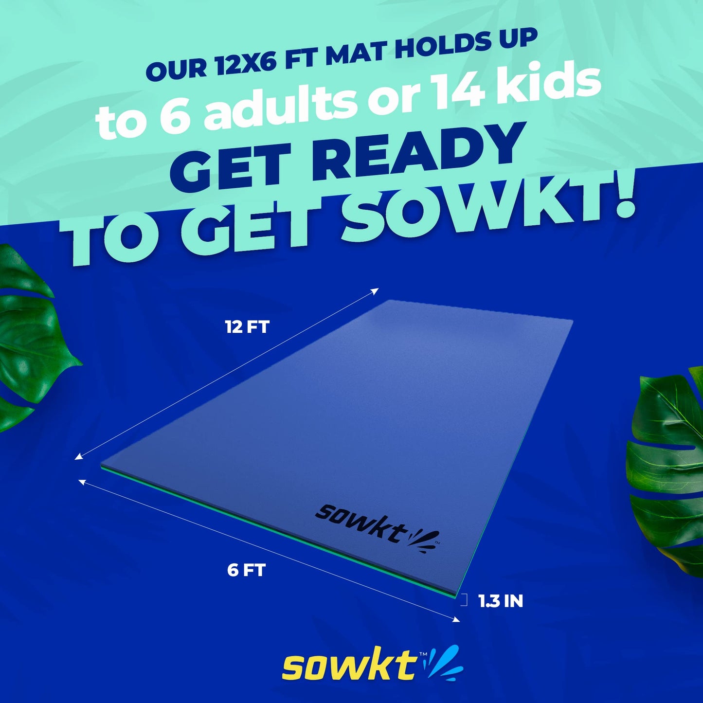 enhanced Made in USA Lily Pad Floating Mat for Lakes and Pools (12x6 ft) - Great for The Lake  Pool  Boat or as a Floating Dock - Giant Lilly Pad for mature-themeds and Kids Alike for Unlimited Water Fun