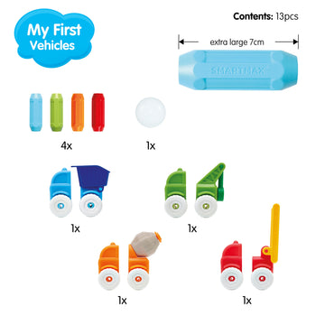 Smartmax - My First Vehicles, Magnetic Discovery Play Set, 13 Pieces, 1-5 Years