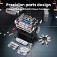 Mould King 10088 V8 Engine Model Kit Build Your Own Stem Mini V8 Model Engine Building Blocks Sets That Works For Adults & Kids Age 14+, 535Pcs