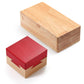 Zhanmai 2 Pack Puzzle Box Wooden Magic Box Impossible Dovetail Box Puzzle Secret Money Box Mini 3D Brain Teaser Magic Gift Drawers Box Mysterious Puzzle Game for Cash Gift mature-themeds Teens (Red)