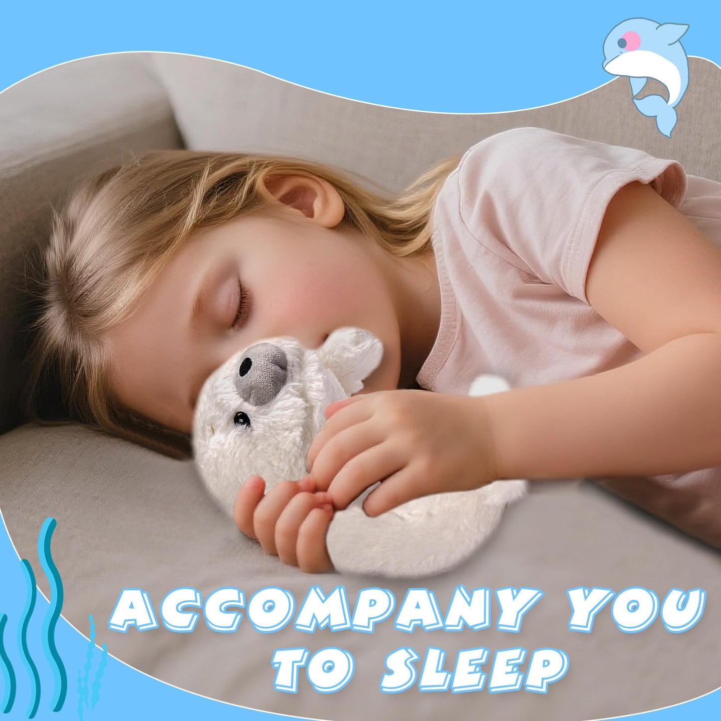 CWZY 7.8 White Seal Plush - Posture Improvement Desk Buddy - Soft & Supportive Sitting Companion - Cute Stuffed Animal for Office  Study  and Gift