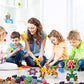 Kashiaote 250 Pieces Building Blocks Kids Stem Toys Educational Building Toys Interlocking Solid Plastic Discs Sets For Preschool Kids Boys And Girls Aged 3+, Safe Material Creativity Kids Toys