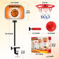 NZQXJXZ Indoor Basketball Hoop Tabletop Basketball Hoop Indoor with Clips Mini Desktop Basketball.Hoop Set with Two Balls Mini Hoops for Desk Table Bedroom Basketball Toys for Kids and mature-themed
