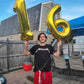 40 Inch Gold 16 Balloon Numbers, 16Th Birthday Decorations For Girl Boys, Number 16 61 Balloons, Large Foil Mylar Balloons For B