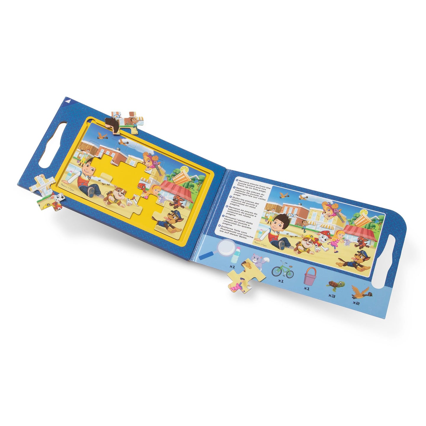 Melissa & Doug Paw Patrol Take-Along Magnetic Jigsaw Puzzles (2 15-Piece Puzzles) - Fsc Certified