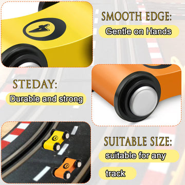 6 Pieces Wooden Mini Car Wooden Car Ramp Race Track Toys, Wooden Car Ramp Racer Toy Replacement Vehicle Set Race Car Party Favor