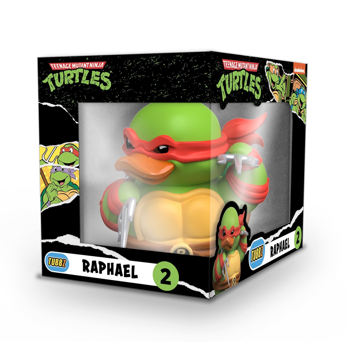 TUBBZ Teenage Mutant Ninja Turtles Raphael Cosplaying Rubber Duck Vinyl Figure, 0.77 oz, Boxed Edition