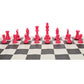 We Games Color Bright Plastic Staunton Tournament Chess Pieces With 3.75 In. King - Half Chess Set Of Chess Pieces Only, Pink