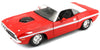 1970 Dodge Challenger R/T Coupe Red With White Top And White Stripes 1/24 Diecast Model Car By Maisto