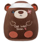 SEAOPOP Get Well Soon Bear Plush: Cute Soft Teddy Bear with Bandage Stuffed Animal, Feel Better Plushies Toy, Get Well Gifts for