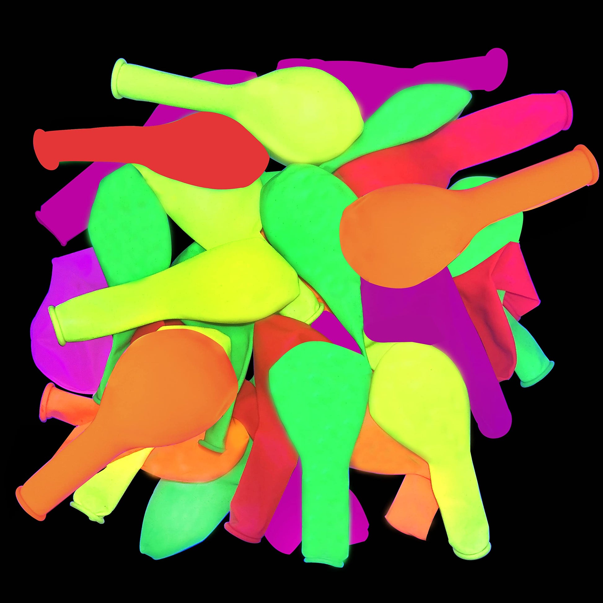 12Inch Neon Glow Party Balloons Uv Black Light Balloons Glow In The Dark Luminous Helium Latex Balloon Birthday Decorations Wedd