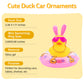 Wonuu Car Duck Rubber Duck Car Ornaments Duck Car Dashboard Decorations With Cute Headband Swim Ring Necklace Sunglasses, B-Pink