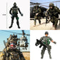 MQSTARSRISE Army Men Action Figures  Army Soldiers Toys for Boy Army Playset Military Playset with  Accessories Army Toy Christmas Gfit for Toddler 3+