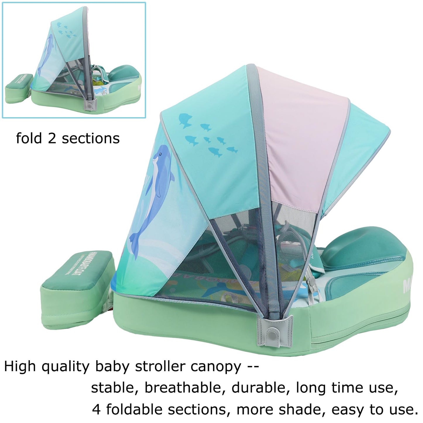 Mambobaby Non Inflatable Baby Float Swim Trainer Solid Infant Pool Float Swim Ring