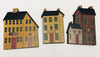 Hearthside Collection 3 Primitive Country Wooden SALTBOX Town House Village Blocks