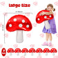 Ospvcwk 4 Pcs Cute Mushroom Balloons - 31 X 21 Inch Large Mushroom Aluminum Foil Balloons, Easy To Inflate, Fun Mushroom Birthda