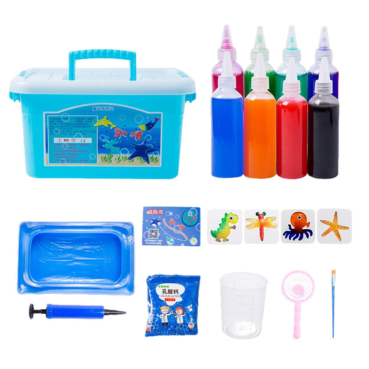 Ubervia Handmade Water Toys, DIY Sea Life Creature Toys for Kids, Early Education Gifts for Boys and Girls Over Three Years Old 