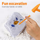 ibasenice 3 Sets Dinosaur Dig Tools Kit for Dino Fossils Educational Excavation Kits STEM Science with Mini Hammer Chisel Brush