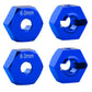 HobbyPark 14mm Aluminum Wheel Hex Parts for Arrma 1/10 Granite 4X4, Big Rock, Senton, Replacement of AR310871 (Navy Blue)