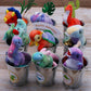 Dinosaur Plush Stuffed Set(16 Pack), Mini Dinosaurs Animal Keychain Toy(4.5'), Soft Dino Playset For Toddler Kid Party Favors, Plushies Kit For Stocking Stuffers Doll Machine Treasure Carnival Prizes