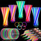240 Pack Glow Sticks Bulk Party Pack Mardi Gras Throws, Glow In The Dark Party Supplies Glow Sticks Necklaces Bracelets With Connectors 8' Glowsticks Light Up Toys Neon Birthday Mardi Gras Decorations