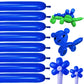 Blue Long Skinny Balloons,Blue Balloons Shiny Thick Latex,Blue 260 Long Balloons For Balloon Animals,Dark Blue 260 Balloons