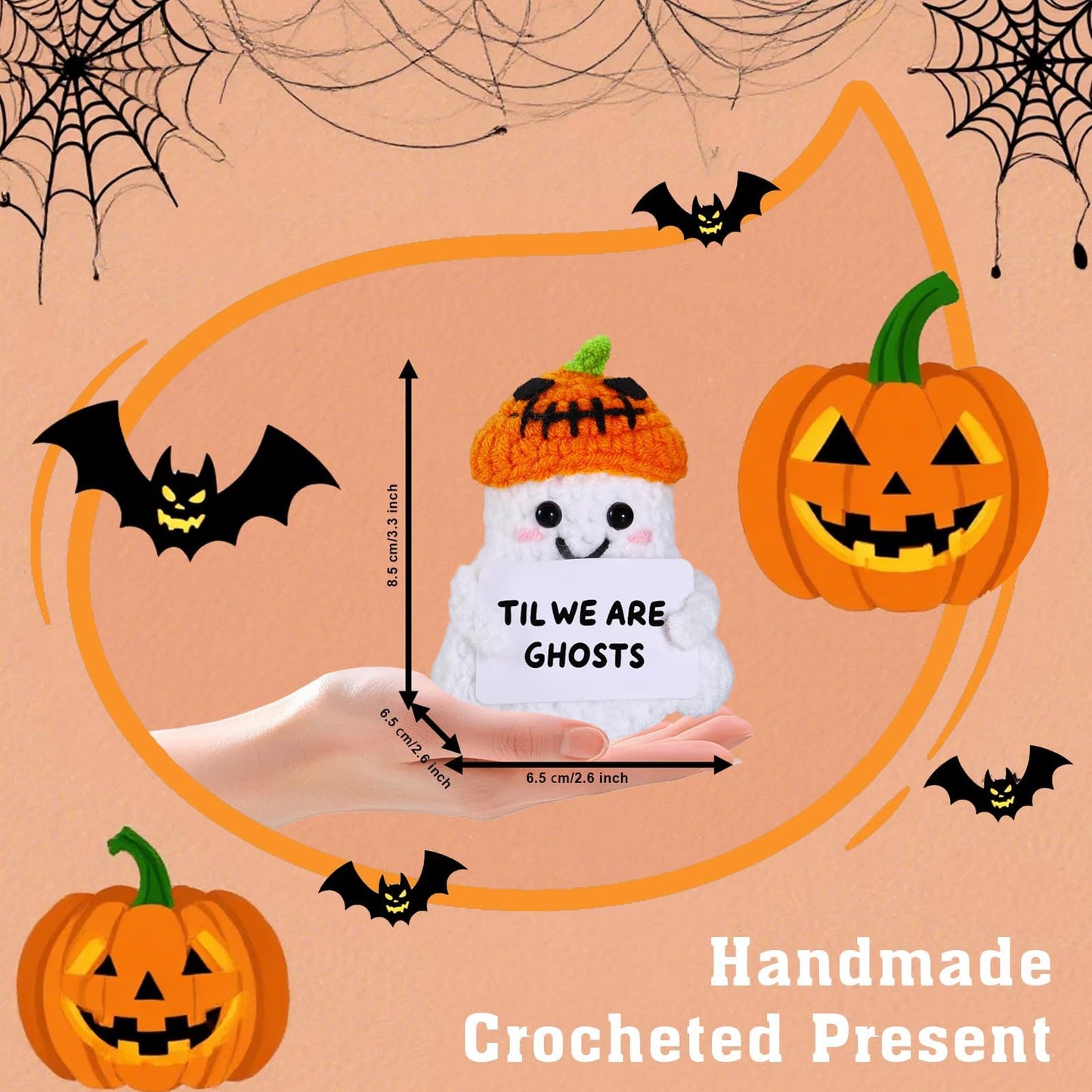 Gifts for Him Her Boyfriend Girlfriend Birthday Christmas Cute Handmade Crochet Ghost Gifts Christmas Stocking Stuffers for Wome