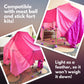 Ez Clipz- Kids Fort Building Kit- Large Fort Blanket And Clips To Attach To Furniture-Best Gift For Children-Indoor/Outdoor Fort By Pickle & Olive (Creme/Beige)