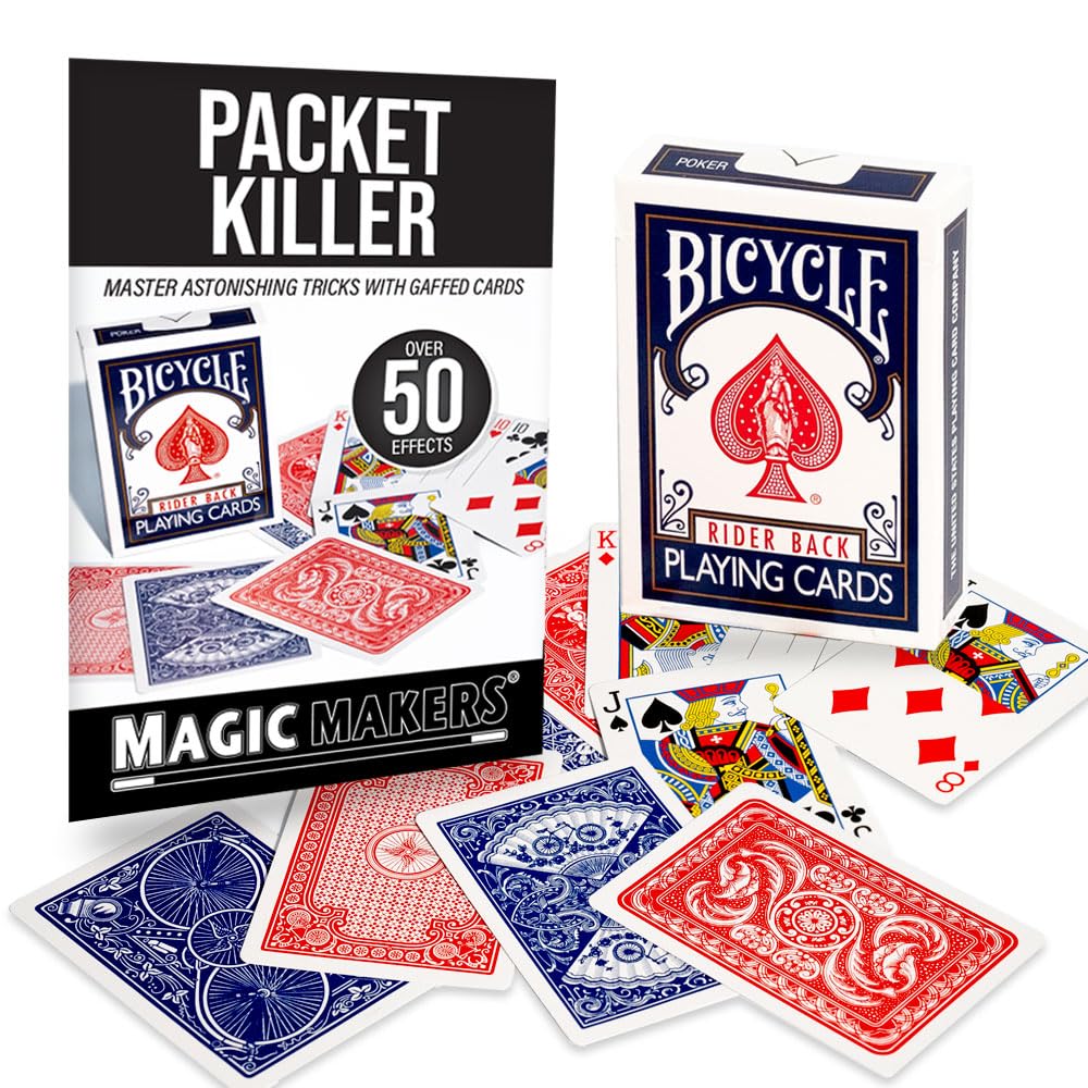 Magic Makers Packet Killer Bicycle Deck - 50 Tricks With Special Printed Bicycle Cards