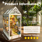 Strucwood Garden Book Nook With Led Lights Diy Miniature House Kit 3D Wooden Puzzle Bookend Booknook Bookshelf Decoration Gift F