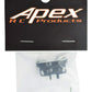 Apex RC Products Black Aluminum Steering Servo Mount Compatible with Axial SCX24 SCX24-11