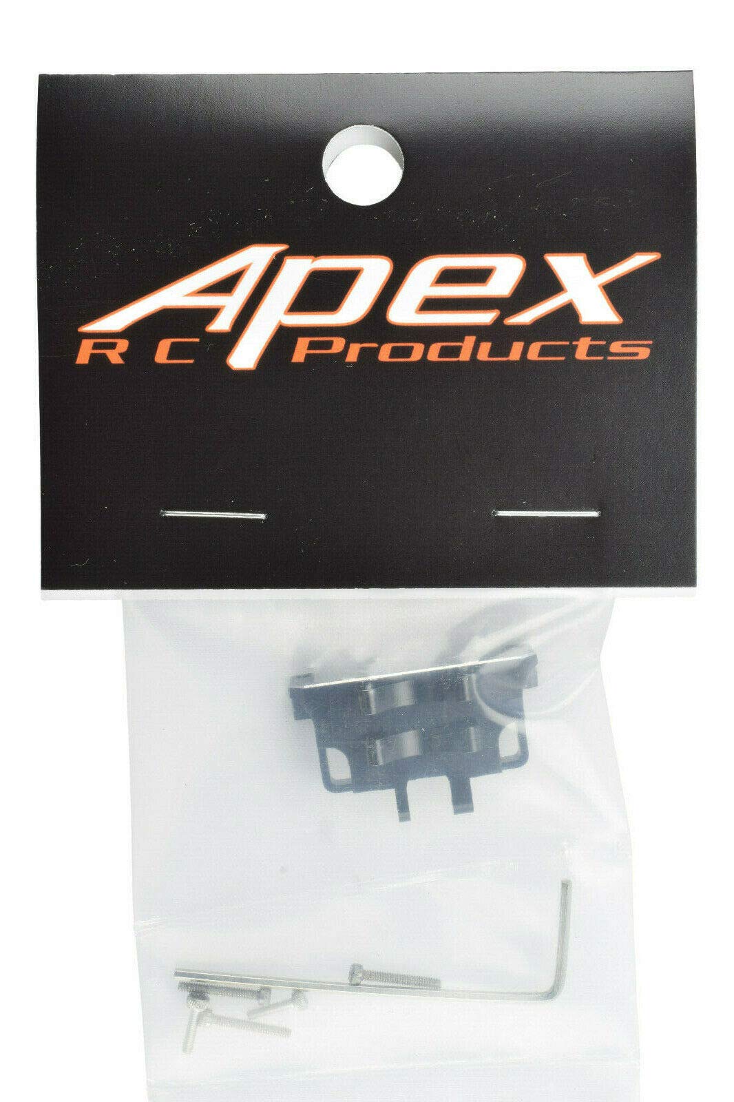 Apex RC Products Black Aluminum Steering Servo Mount Compatible with Axial SCX24 SCX24-11