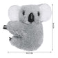 Haakong 24pcs Koala Clip Pencil Buddy Set - Grey and Khaki Fur Pencil Toppers, Model 1