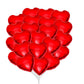 PMU Valentines Day Red Heart Shaped 18 Inches Mylar - Foil Balloons Pkg/25