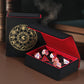 DND Dice Set, 7Pcs Metal Dice with Dice Box for Dungeons and Dragons, Polyhedral D&D Dice Set Role Playing Games, Board Games (P