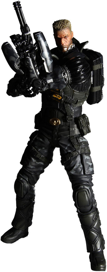 Square-Enix Square-Enixafgsqx081 Abysse Deus-Ex Play Arts Kai Lawrence Barrett Action Figure, Multicolor