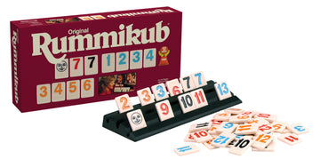 Pressman Original Retro Style Large Numbers Rummikub - Includes Tiles With Bright, Over-Sized, Inset Numbers For Easy Viewing, M