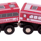 Battat – Classic Trains – 6Pc Wooden Railroad Set – Magnetic Toy Trains – Train Engines & Cars – 3 Years + – Wooden Passenger Trains
