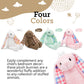 Plushible Easter Bunny Stuffed Animal, 18'' (Pink) - Plush, Soft Embroidered Stuffed Bunny Toy For Kids, Newborns, Boys & Girls,