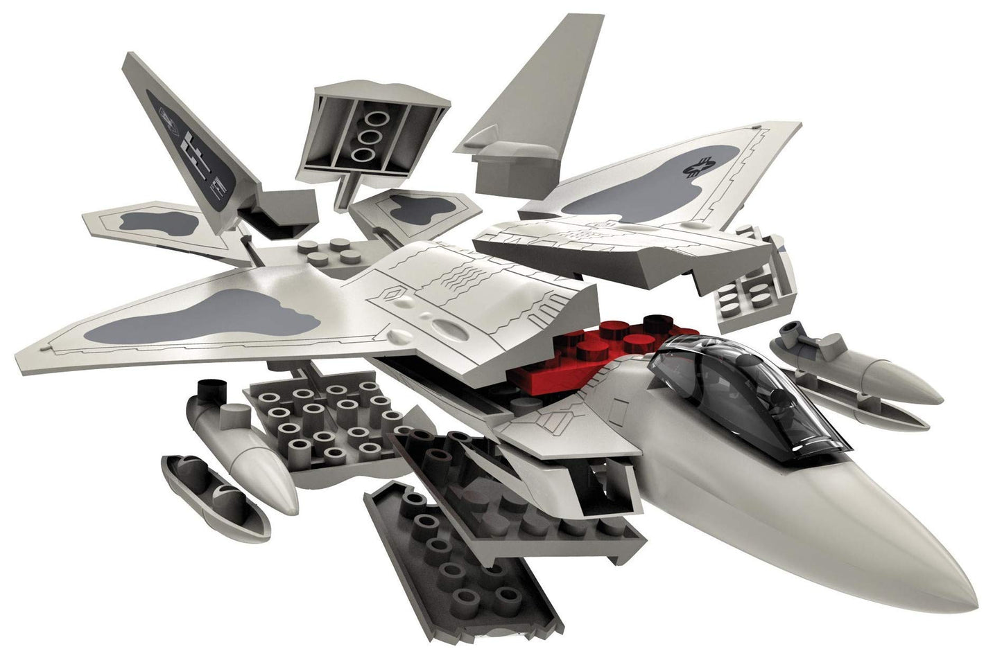 Airfix Quickbuild Lockheed Martin Raptor Airplane, Multi