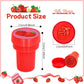 Cinrobiye 24 Pcs Strawberry Stampers for Kids, Cute Fruit Party Favors, Pink Stamps for Birthday Party Supplies, Carnival Prizes