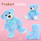 Maogolan Bulk Teddy Bear Baby Shower, 10 Packs Small Light Blue Teddy Bear Stuffed Animals In Bulk,13.5' Small Stuffed Bears Plush For Wedding,Birthday,Christmas, Party Decorations