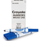 Crayola Broad Line Markers - Blue (12Ct), Markers For Kids, Bulk School Supplies For Teachers, Nontoxic, Marker Refill With Reusable Box
