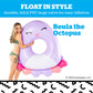 Bigmouth X Squishmallows Original Large Inflatable Pool Float, Swim Ring For Adults And Kids, Pool Party Supplies & Water Toys - Beula The Octopus
