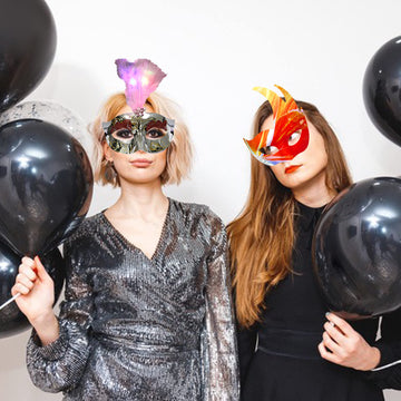 CSPRING 12PCS Cute Paper Face Paintable White Plain DIY Mask for Mardi Gras Cosplay Masquerade Dance Party