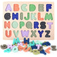 Wooden Alphabet Number Shape Learning Montessori Puzzle