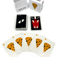 Nutt Heads Cheesy Heist Card Game - Family Friendly Fun for Ages 7+, Orange & White, 5"x1" Paper Cards