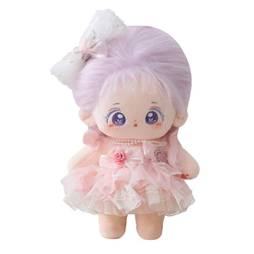 Calembou Plush Doll, 20Cm Cute Cotton Doll With Skeleton, Anime Plushies Soft Stuffed Dress Up Doll, Kawaii Plush Toys Gift Come With Doll Clothes (Doll&Clothes-Xingfu-B)