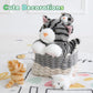 Muiteiur 15.7 Inch Cat Stuffed Animal with Babies  1 Mom & 3 Baby Kittens with Portable Zipper Storage Pouch  Cuddly Stuffed Animal Toys for Kids  Girls  Boys